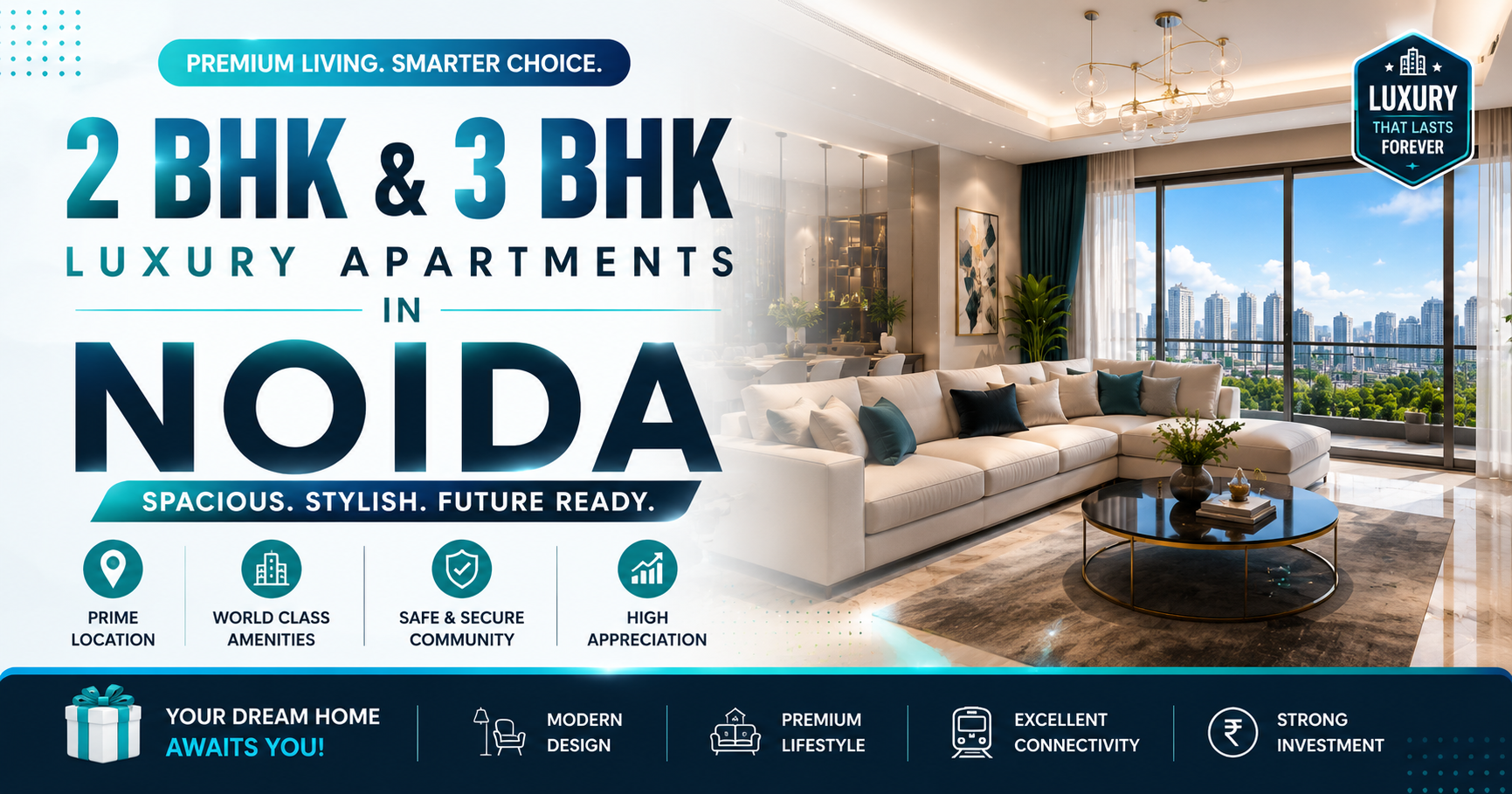 2 BHk VS 3 BHK in Noida which luxury apartment is right for you.
