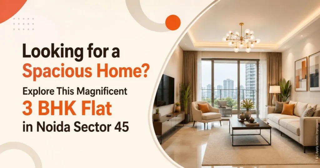 Looking for a Spacious Home? Explore This Magnificent 3 BHK Flat in Noida Sector 45